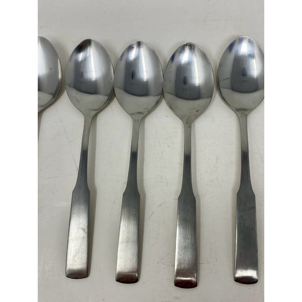 Vintage Rogers Plymouth Cove Stainless  Flatware Set Of 7 Teaspoons